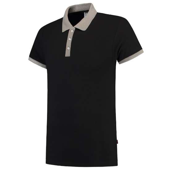 Afbeeldingen van Tricorp poloshirt 201002 - maat XXS - zwart/grijs 