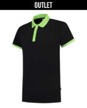 Afbeeldingen van Tricorp poloshirt 201002 - maat XXS - zwart/limoengroen 