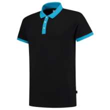 Afbeeldingen van Tricorp poloshirt 201002 - maat XXS - zwart/turqoise 