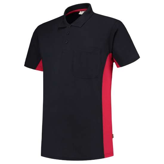 Afbeeldingen van Tricorp poloshirt 202002 - maat 8XL - marineblauw/rood 