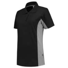 Afbeeldingen van Tricorp polo Shirt bicolor dames 202003 Zwart Grijs XS