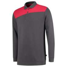 Afbeeldingen van Tricorp polosweater 302004 - maat 8XL - donkergrijs/rood 