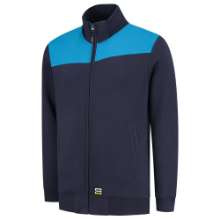 Afbeeldingen van Tricorp sweatvest 302014 - maat 4XL - inkt/turquoise 