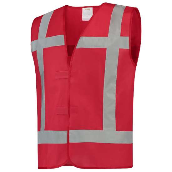 Afbeeldingen van Tricorp vest reflectie 453014 Rood 5XL
