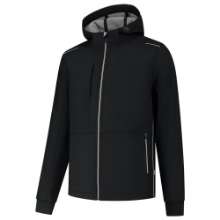 Afbeeldingen van Tricorp softshell met capuchon Accent - maat M - zwart/grijs  