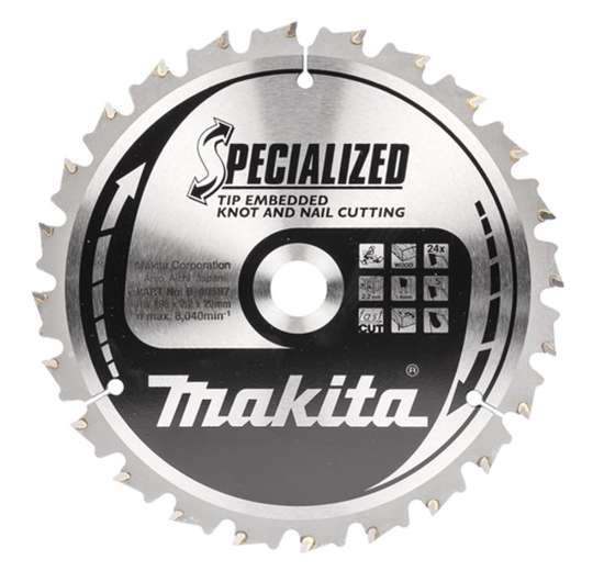 Afbeeldingen van Makita Zaagb Tipe 190X20X2,2 24T 5G B-40587