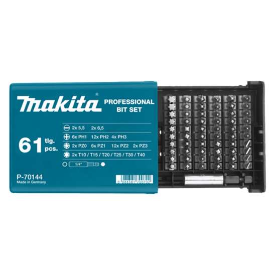 Afbeeldingen van Makita Schroefbitset 61-Dlg P-70144