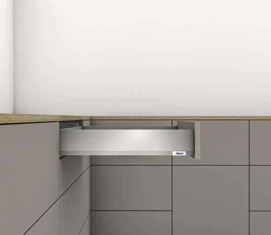 Afbeeldingen van Blum Merivobox M - nominale lengte 270mm 40kg - indiumgrijs 