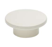 Afbeeldingen van Siro Meubelknop kunststof - L 47mm/H 20mm/B 47mm - wit 
