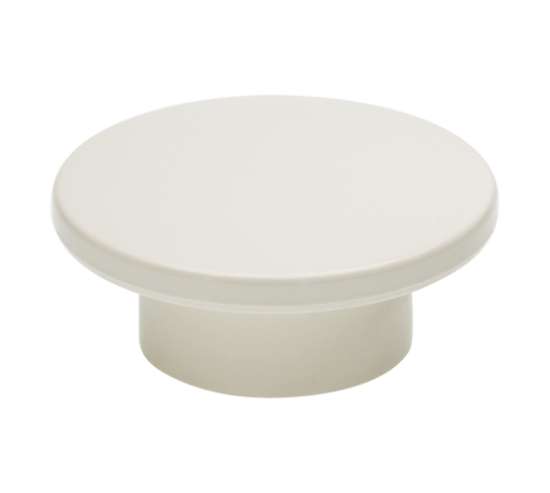 Afbeeldingen van Siro Meubelknop kunststof - L 47mm/H 20mm/B 47mm - wit 