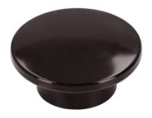 Afbeeldingen van Siro Meubelknop kunststof - L 47mm/H 20mm/B 47mm - bruin 