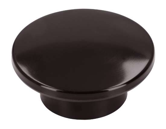 Afbeeldingen van Siro Meubelknop kunststof - L 47mm/H 20mm/B 47mm - bruin 