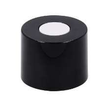 Afbeeldingen van Siro Meubelknop kunststof - L 30mm/H 23mm/B 30mm - zwart/wit 