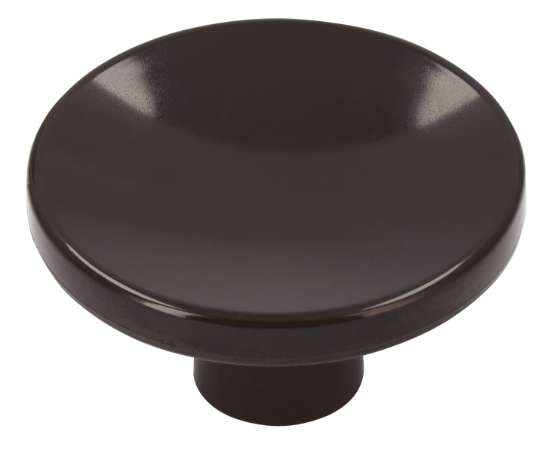 Afbeeldingen van Siro Meubelknop kunststof - L 40mm/H 22mm/B 40mm - bruin 