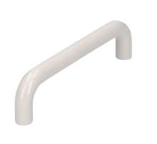 Afbeeldingen van Siro Meubelgreep kunststof - boorafstand 96mm/L 106mm/H 28mm/B 10mm - wit 