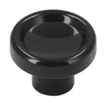 Afbeeldingen van Siro Meubelknop kunststof - L 28mm/H 20mm/B 28mm - zwart 