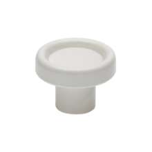 Afbeeldingen van Siro Meubelknop kunststof - L 28mm/H 20mm/B 28mm - wit 