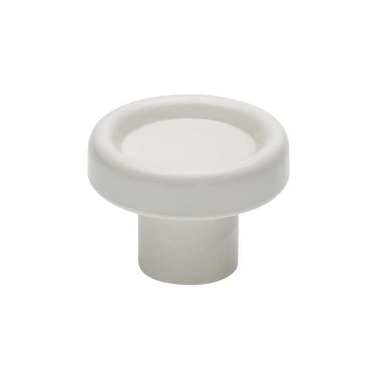 Afbeeldingen van Siro Meubelknop kunststof - L 28mm/H 20mm/B 28mm - wit 