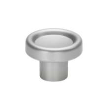 Afbeeldingen van Siro Meubelknop kunststof - L 28mm/H 20mm/B 28mm - aluminium 