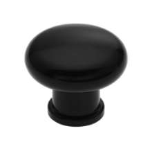 Afbeeldingen van Siro Meubelknop kunststof - L 32mm/H 27mm/B 32mm - zwart 