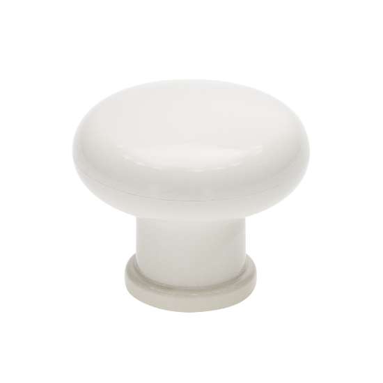 Afbeeldingen van Siro Meubelknop kunststof - L 32mm/H 27mm/B 32mm - wit 