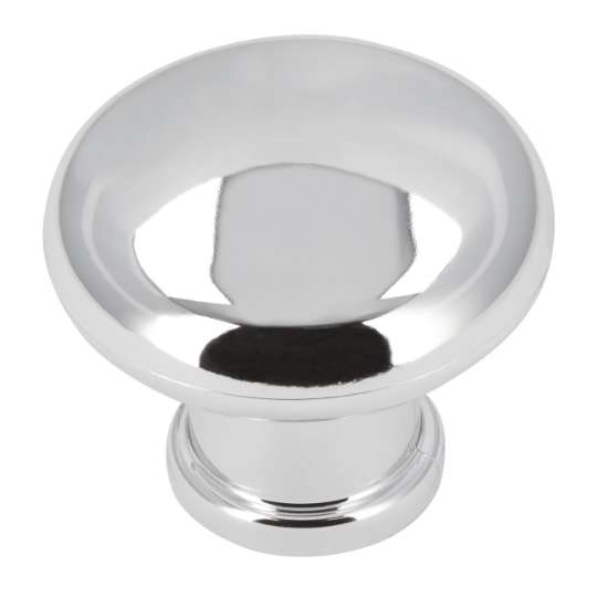 Afbeeldingen van Siro Meubelknop kunststof - L 32mm/H 27mm/B 32mm - chroom glanzend 