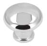 Afbeeldingen van Siro Meubelknop kunststof - L 32mm/H 27mm/B 32mm - chroom glanzend 