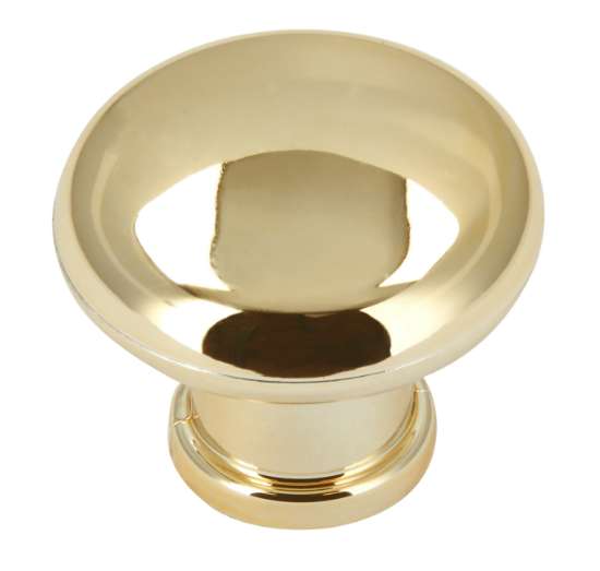 Afbeeldingen van Siro Meubelknop kunststof - L 32mm/H 27mm/B 32mm - goud glanzend 