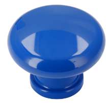 Afbeeldingen van Siro Meubelknop kunststof - L 40mm/H 31mm/B 40mm - blauw 