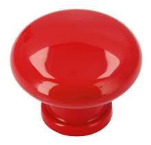 Afbeeldingen van Siro Meubelknop kunststof - L 40mm/H 31mm/B 40mm - rood 