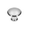 Afbeeldingen van Siro Meubelknop kunststof - L 34mm/H 27mm/B 34mm - chroom glanzend/aluminium 
