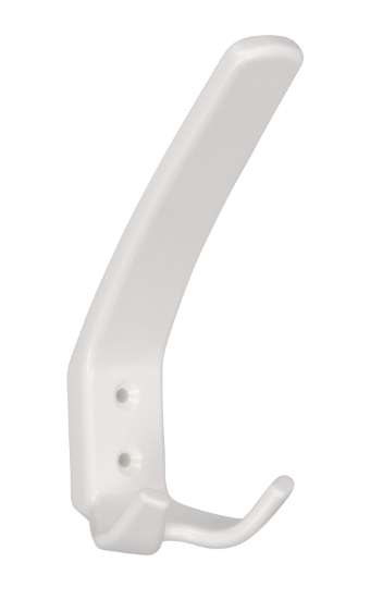Afbeeldingen van Siro Kapstokhaak kunststof - boorafstand 20mm/L 150mm/H 96mm/B 57mm - wit 