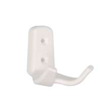 Afbeeldingen van Siro Kapstokhaak kunststof - boorafstand 20mm/L 62mm/H 62mm/B 57mm - wit 