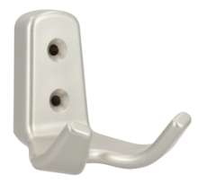 Afbeeldingen van Siro Kapstokhaak kunststof - boorafstand 20mm/L 62mm/H 62mm/B 57mm - nikkel mat 