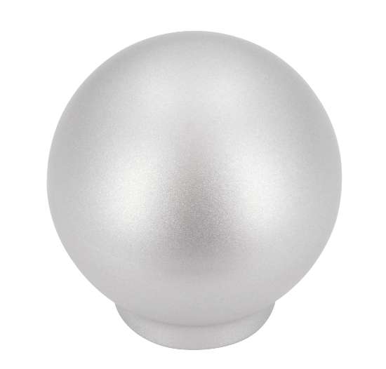 Afbeeldingen van Siro Meubelknop kunststof - L 25mm/H 26mm/B 25mm - aluminium 