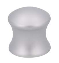 Afbeeldingen van Siro Meubelknop kunststof - L 30mm/H 30mm/B 30mm - aluminium 