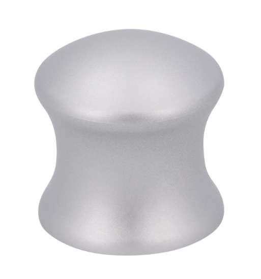 Afbeeldingen van Siro Meubelknop kunststof - L 30mm/H 30mm/B 30mm - aluminium 