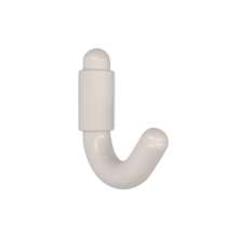 Afbeeldingen van Siro Kapstokhaak kunststof - boorafstand 20mm/L 70mm/H 60mm/B 18mm - wit 
