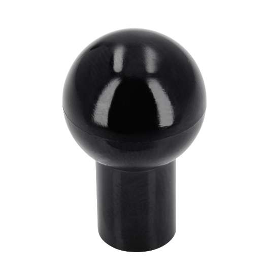 Afbeeldingen van Siro Meubelknop kunststof - L 15mm/H 24mm/B 15mm - zwart 