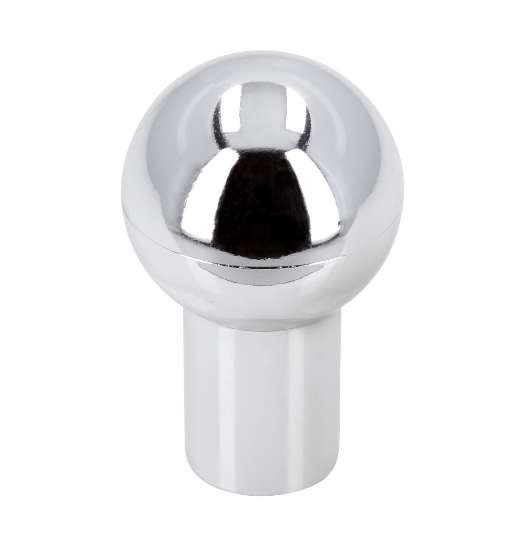 Afbeeldingen van Siro Meubelknop kunststof - L 15mm/H 24mm/B 15mm - chroom glanzend 