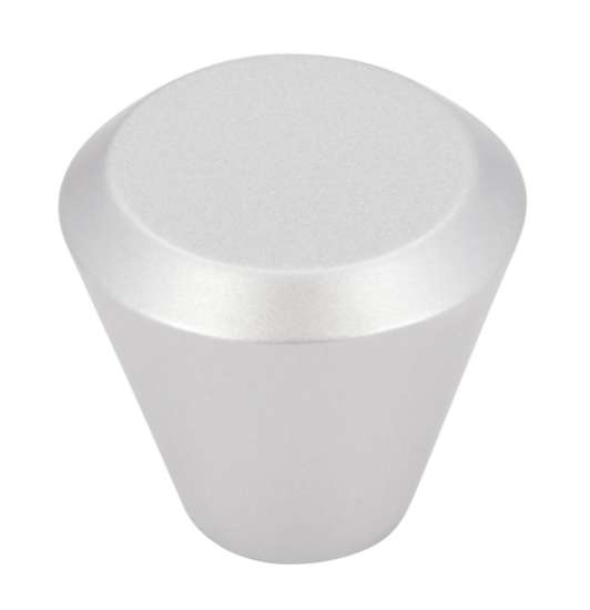 Afbeeldingen van Siro Meubelknop kunststof - L 28mm/H 25mm/B 28mm - aluminium 