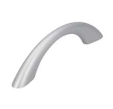 Afbeeldingen van Siro Meubelgreep kunststof - boorafstand 64mm/L 97mm/H 25mm/B 10mm - aluminium 