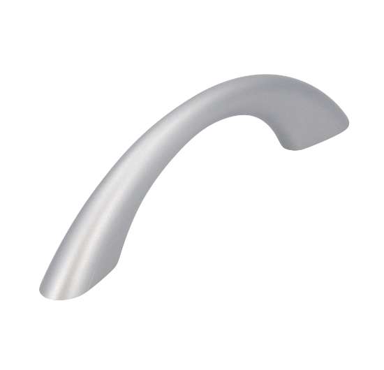 Afbeeldingen van Siro Meubelgreep kunststof - boorafstand 64mm/L 97mm/H 25mm/B 10mm - aluminium 