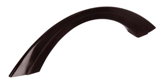 Afbeeldingen van Siro Meubelgreep kunststof - boorafstand 96mm/L 134mm/H 28mm/B 16mm - bruin 
