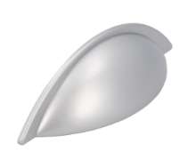 Afbeeldingen van Siro Schelpgreep kunststof - boorafstand 64mm/L 113mm/H 25mm/B 31mm - aluminium 