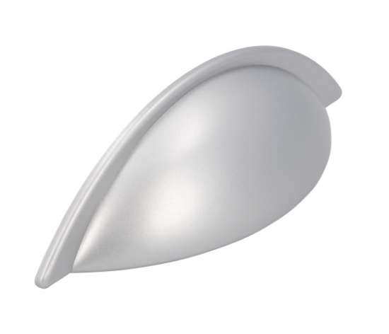 Afbeeldingen van Siro Schelpgreep kunststof - boorafstand 64mm/L 113mm/H 25mm/B 31mm - aluminium 