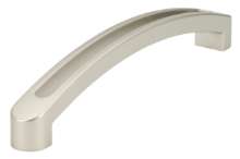 Afbeeldingen van Siro Meubelgreep kunststof - boorafstand 128mm/L 142,2mm/H 27mm/B 14mm - nikkel mat 