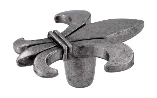 Afbeeldingen van Siro Meubelknop metaal - L 49mm/H 20mm/B 40mm - tin 