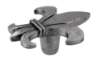 Afbeeldingen van Siro Meubelknop metaal - L 49mm/H 20mm/B 40mm - tin 
