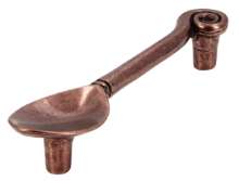 Afbeeldingen van Siro Meubelgreep metaal - boorafstand 96mm/L 125mm/H 25mm/B 30mm - antiek koper 
